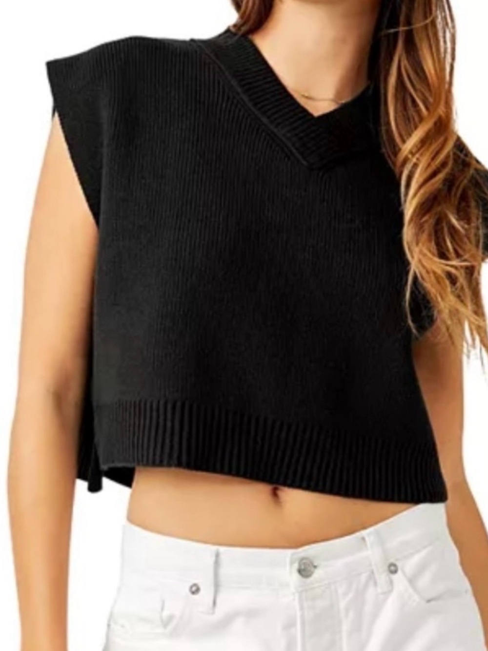 FREE PEOPLE easy street vest.So cute.  Size medium